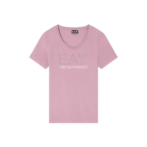 EA7 Emporio Armani T-shirt T-shirt Donna elasticizzata con strass XS A25 - EA7 EMPORIO7W000536AF10373 - UA272 - XS - Francavilla Moda